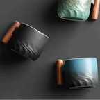 Coffee Mug Ceramic Hand-Painted 520ml Ergonomic Handle