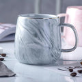 Coffee Mug Ceramic Marble Glaze & Gold Rim