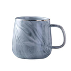 Coffee Mug Ceramic Marble Glaze & Gold Rim