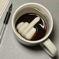 Coffee Mug Ceramic Middle Finger Design Durable Finish