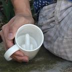 Coffee Mug Ceramic Middle Finger Design Durable Finish