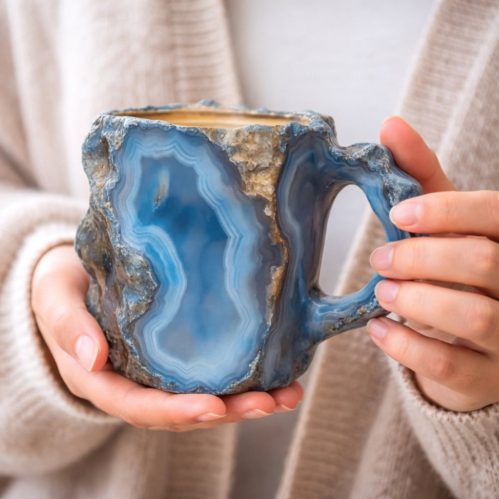 Coffee Mug Ceramic Stone-Style 12 Oz