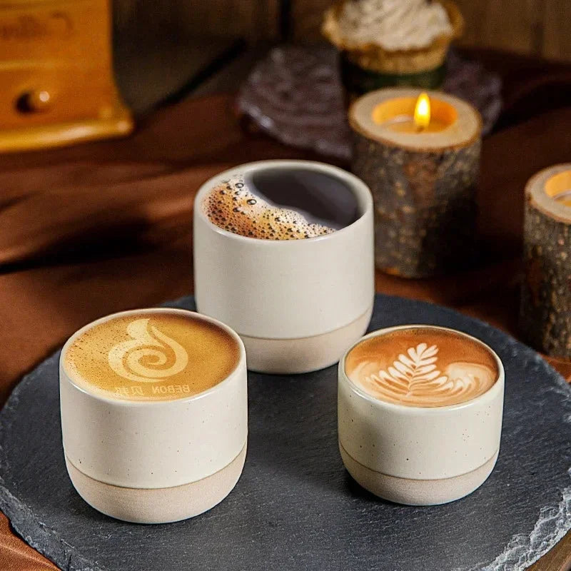 Coffee Mug Handmade Earthenware Heat-Retaining 3 Sizes