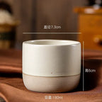 Coffee Mug Handmade Earthenware Heat-Retaining 3 Sizes
