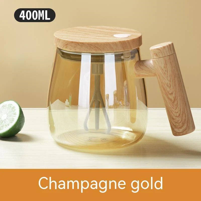 Coffee Mug Self-Stirring Borosilicate Glass 400ml