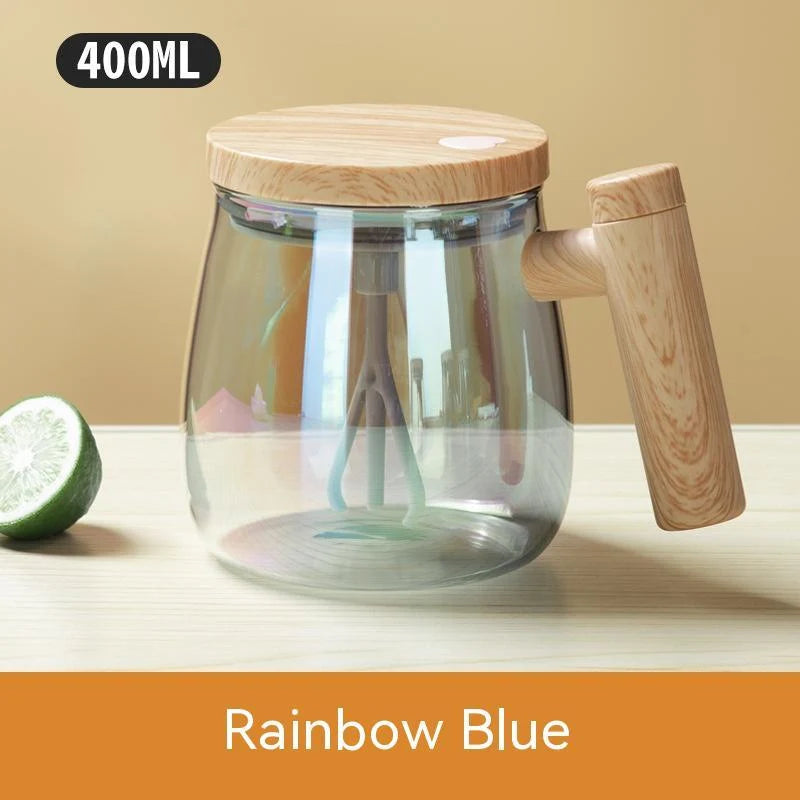 Coffee Mug Self-Stirring Borosilicate Glass 400ml