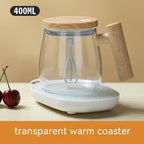 Coffee Mug Self-Stirring Borosilicate Glass 400ml