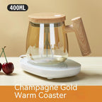 Coffee Mug Self-Stirring Borosilicate Glass 400ml