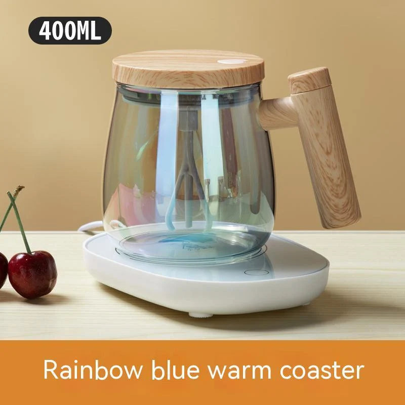Coffee Mug Self-Stirring Borosilicate Glass 400ml