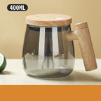 Coffee Mug Self-Stirring Borosilicate Glass 400ml