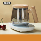 Coffee Mug Self-Stirring Borosilicate Glass 400ml