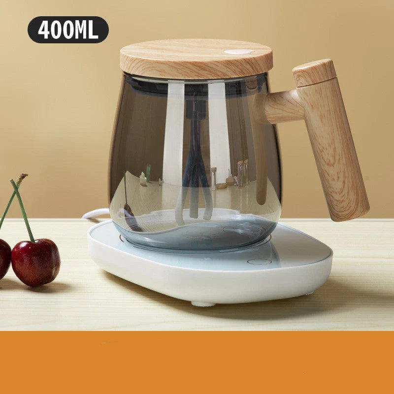 Coffee Mug Self-Stirring Borosilicate Glass 400ml