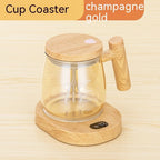Coffee Mug Self-Stirring Borosilicate Glass 400ml