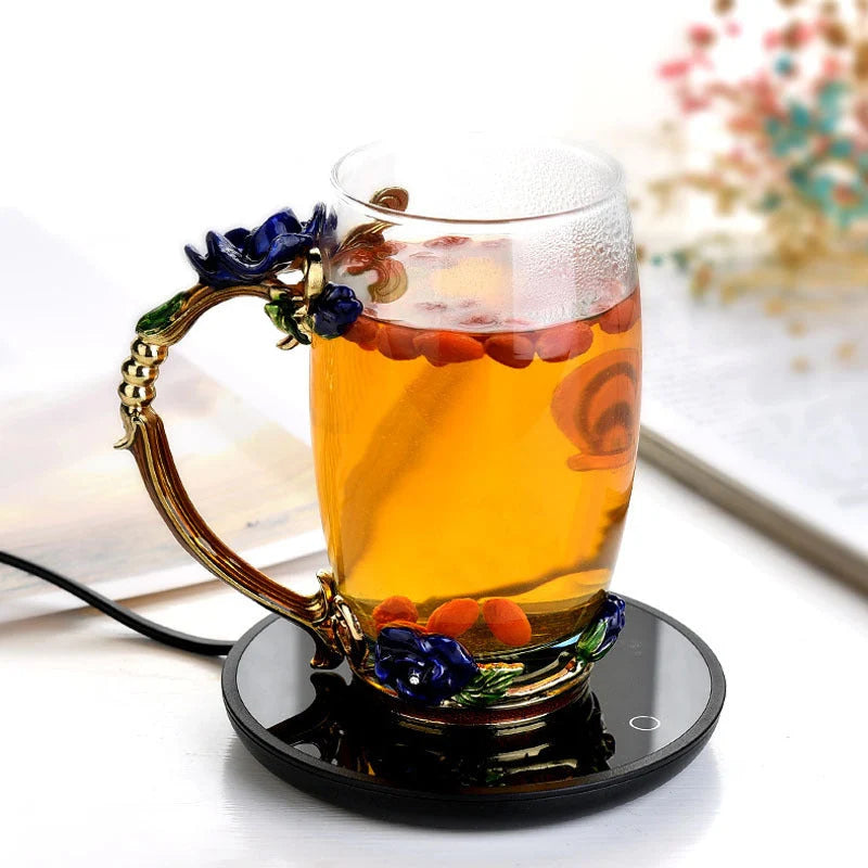 Coffee Mug Warmer Adjustable Temperature Waterproof & Portable