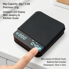 Coffee Scale 0.1g Precision USB-C Rechargeable Built-In Timer