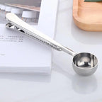 Coffee Scoop & Bag Clip Stainless Steel Airtight Seal