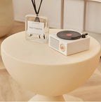Coffee Table Round Lightweight Plastic Compact Design