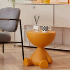 Coffee Table Round Lightweight Plastic Compact Design