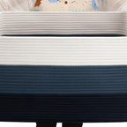 Coiled Cotton Rope & Built-In Handles Storage Basket (15x10x9 in)