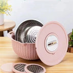 Colander Set 4-in-1 Rotatable Stainless Steel Interchangeable Blades