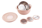 Colander Set 4-in-1 Rotatable Stainless Steel Interchangeable Blades