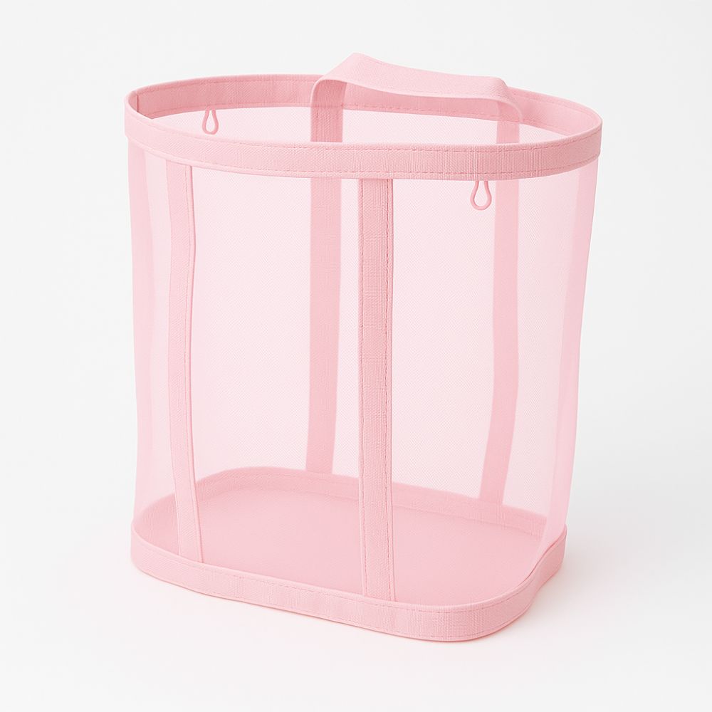 Collapsible Breathable Nylon Mesh Laundry Hamper
