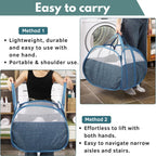 Collapsible Oxford Laundry Basket (Reinforced Handles)