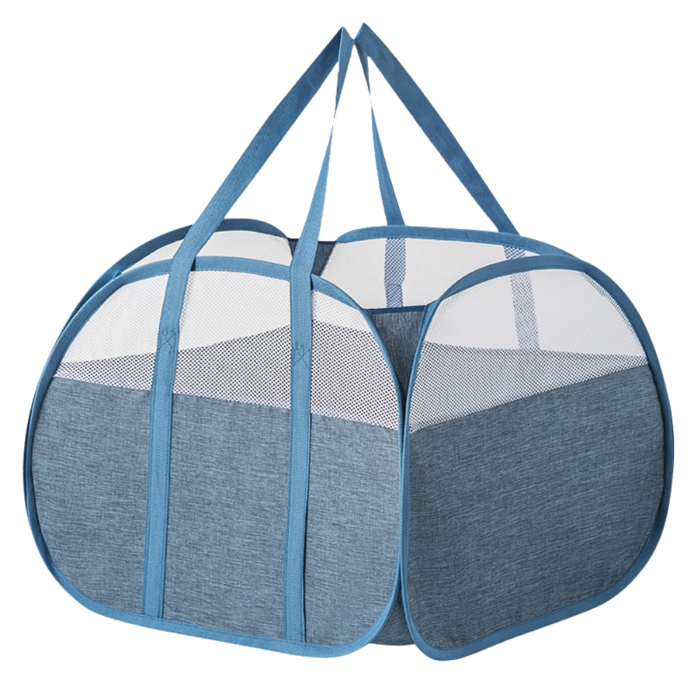 Collapsible Oxford Laundry Basket (Reinforced Handles)