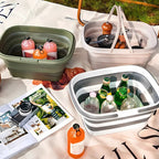 Collapsible Self-Standing Plastic Utility Basket