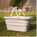 Collapsible Self-Standing Plastic Utility Basket