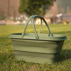 Collapsible Self-Standing Plastic Utility Basket