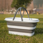 Collapsible Self-Standing Plastic Utility Basket