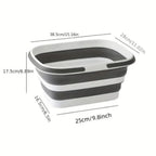 Collapsible Self-Standing Plastic Utility Basket