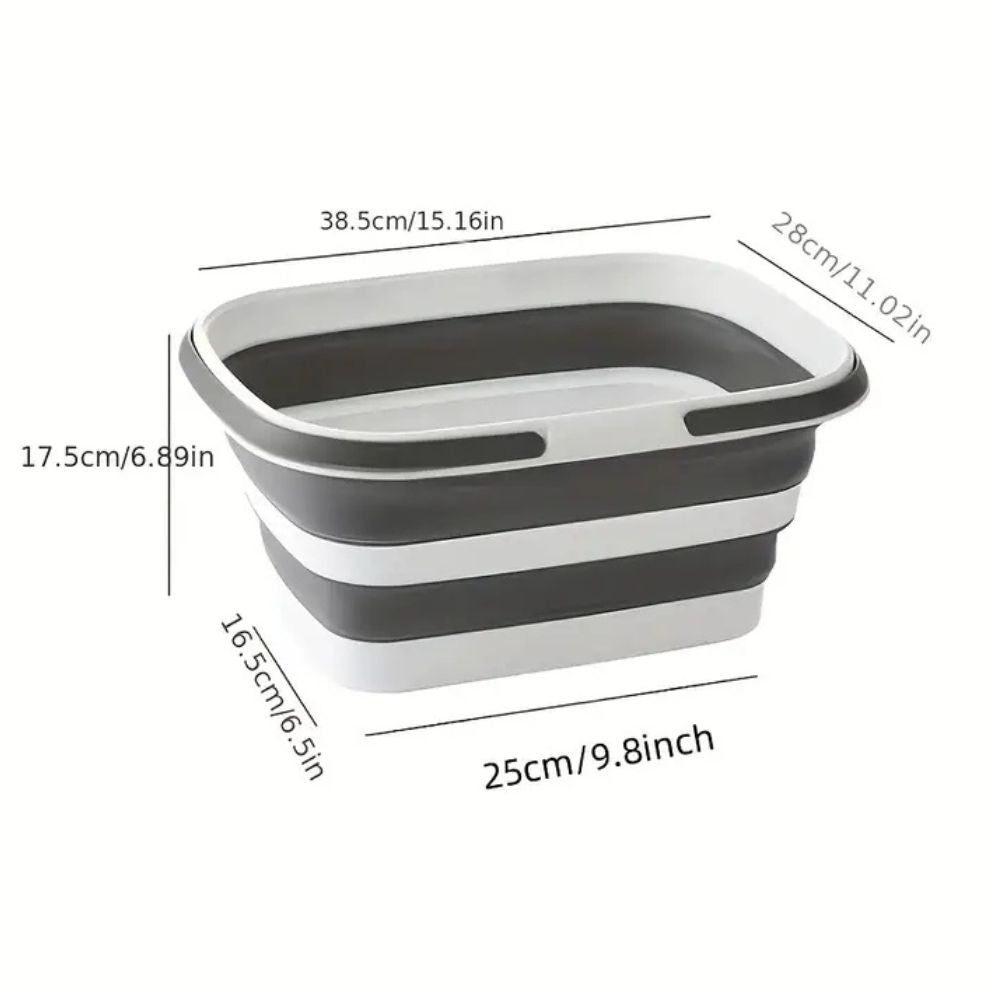 Collapsible Self-Standing Plastic Utility Basket
