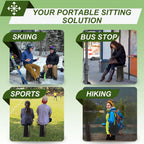 Collapsible Stool Adjustable 3–20 Inch Heavy-Duty