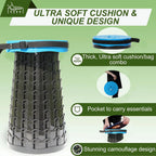 Collapsible Stool Adjustable 3–20 Inch Heavy-Duty