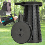 Collapsible Telescopic Stool 330 lb Capacity Adjustable Height