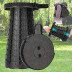 Collapsible Telescopic Stool 330 lb Capacity Adjustable Height