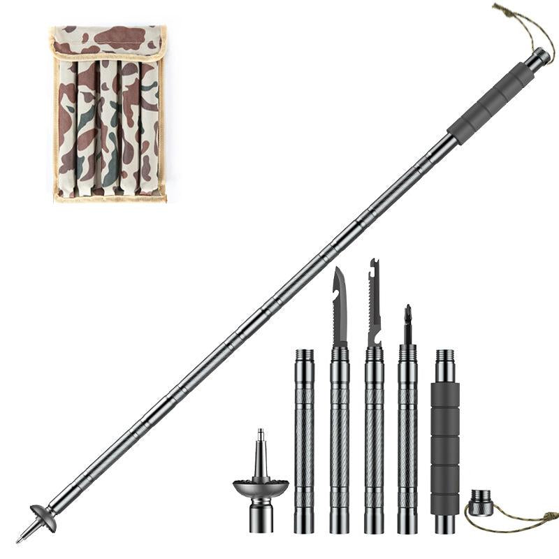 Collapsible Trekking Pole Aircraft-Grade Aluminum Adjustable EVA Grip