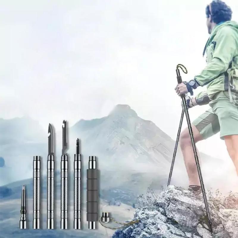 Collapsible Trekking Pole Aircraft-Grade Aluminum Adjustable EVA Grip