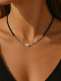 Collarbone Necklace Synthetic Resin Tarnish-Free 17 Inch