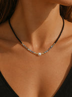 Collarbone Necklace Synthetic Resin Tarnish-Free 17 Inch