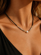 Collarbone Necklace Synthetic Resin Tarnish-Free 17 Inch