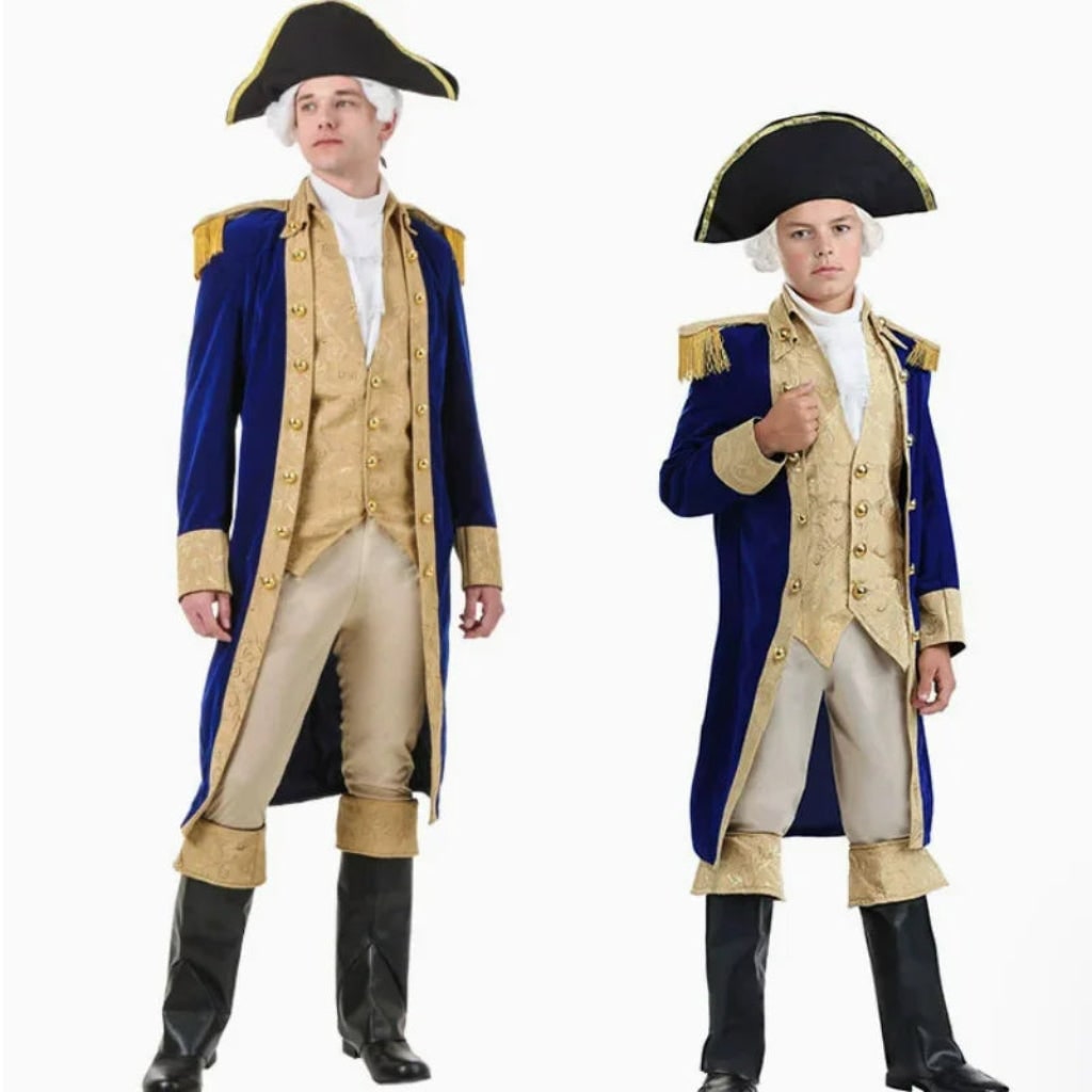 Colonial Costume Set Long Coat Ready To Wear