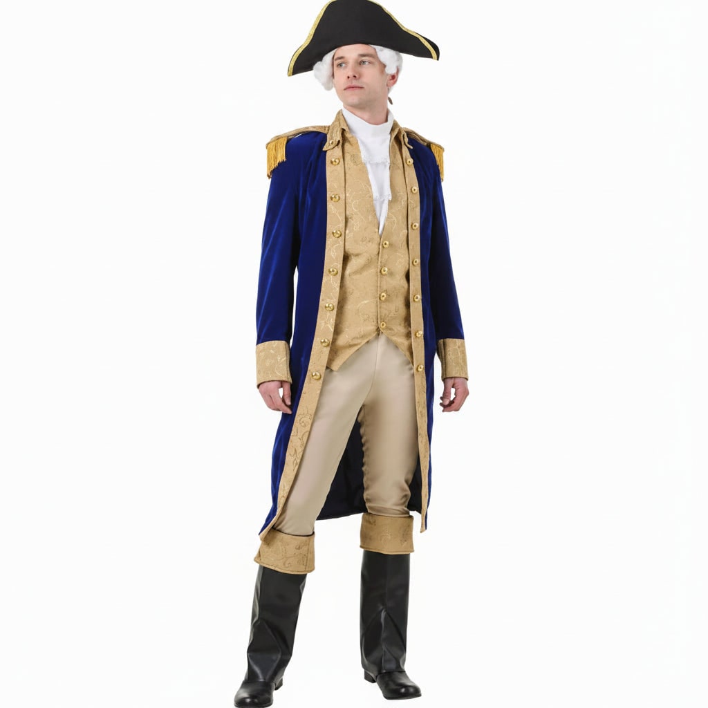 Colonial Costume Set Long Coat Ready To Wear