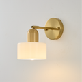 Colored Glass Warm LED Wall Sconce (Hardwired)
