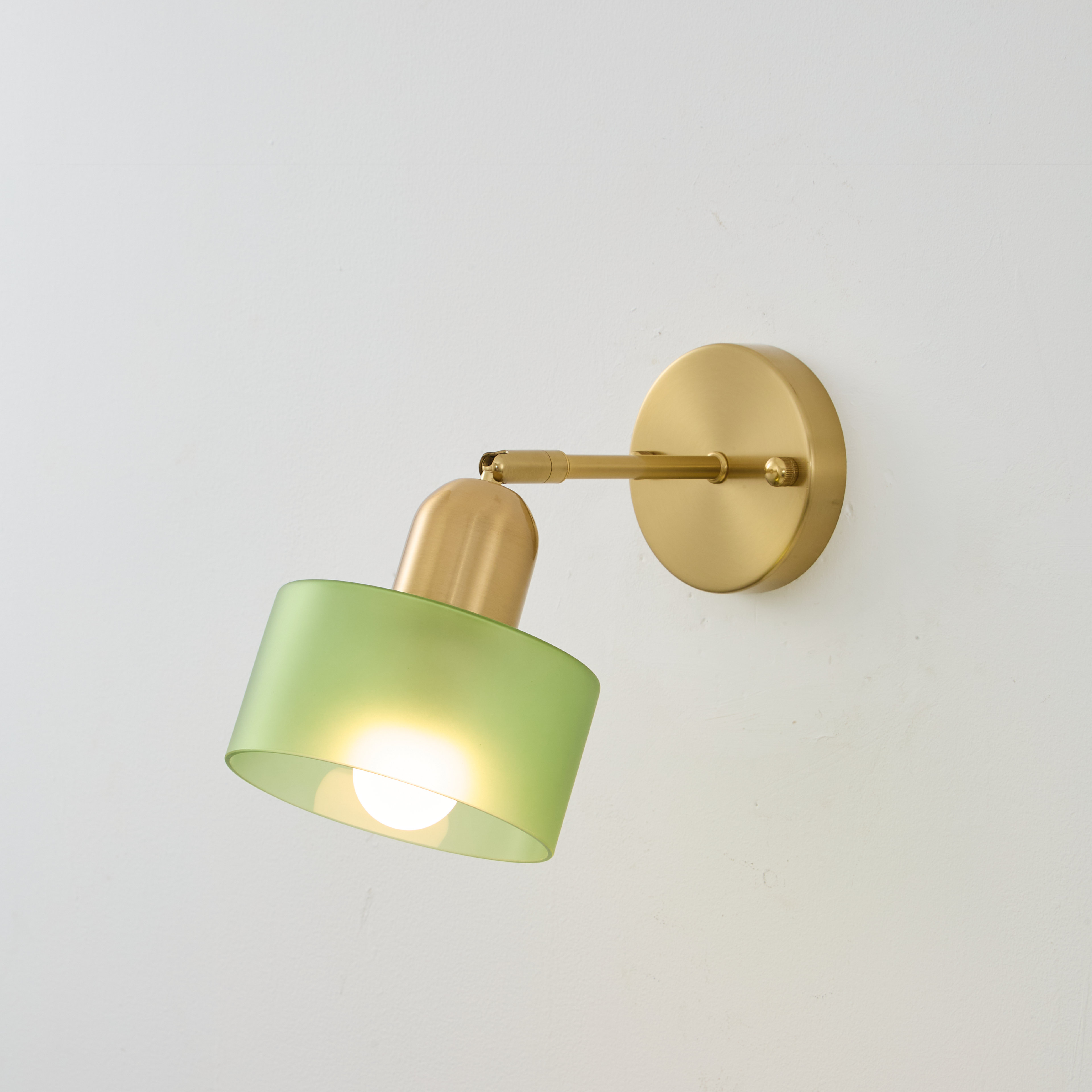 Colored Glass Warm LED Wall Sconce (Hardwired)
