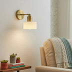 Colored Glass Warm LED Wall Sconce (Hardwired)
