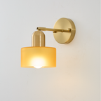 Colored Glass Warm LED Wall Sconce (Hardwired)