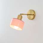 Colored Glass Warm LED Wall Sconce (Hardwired)